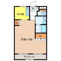 Ｎoble chateau　Ｋ･Ｔの物件間取画像